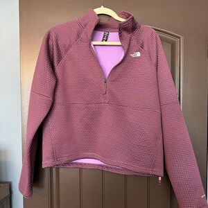 The North Face Purple Athletic Half-Zip Top